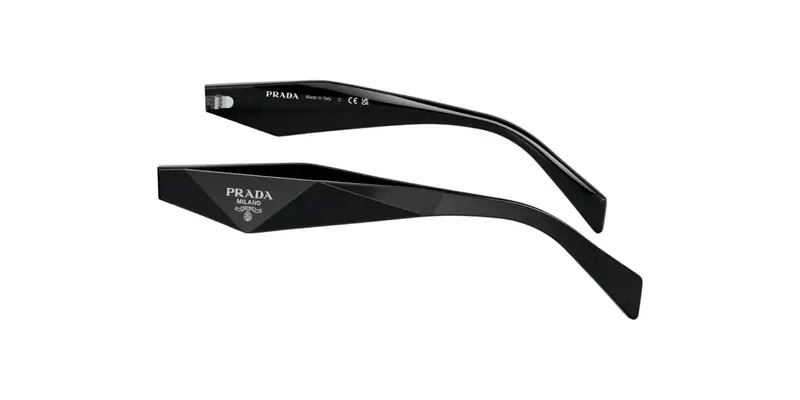 Prada  Aste di ricambio Prada PR 19ZS Aste di ricambio Acetato Nero