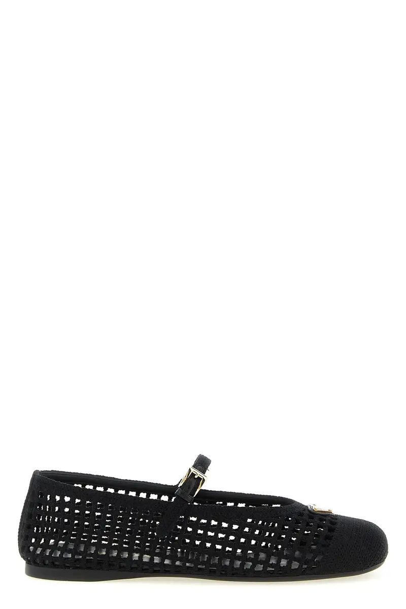 Ballerina Cotone Crochet Nero