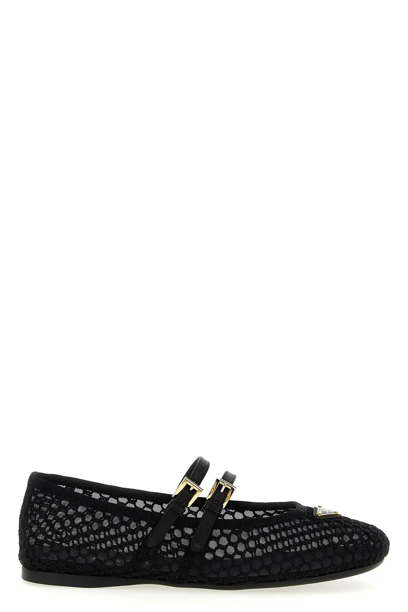 Ballerina Doppio Cinturino Nero