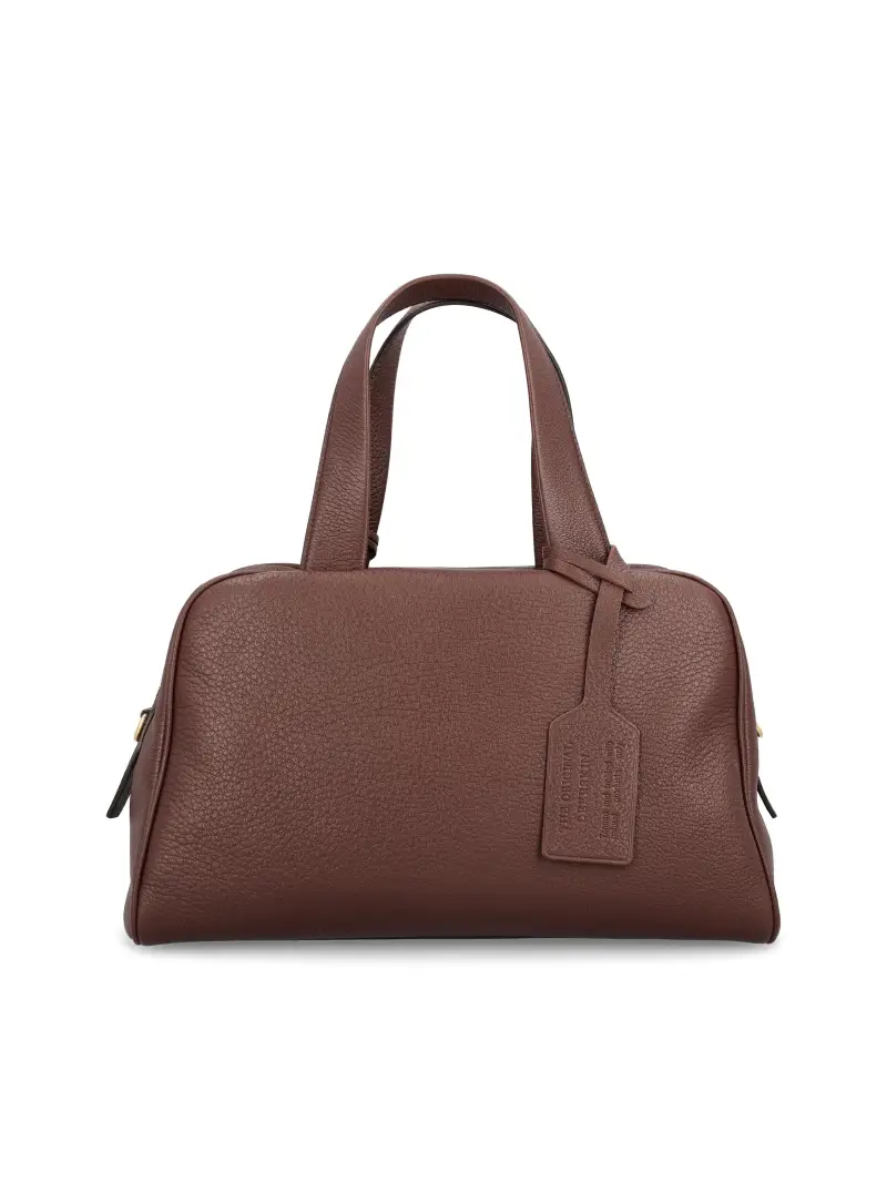 Bauletto Large In Pelle MARRONE miniatura 2