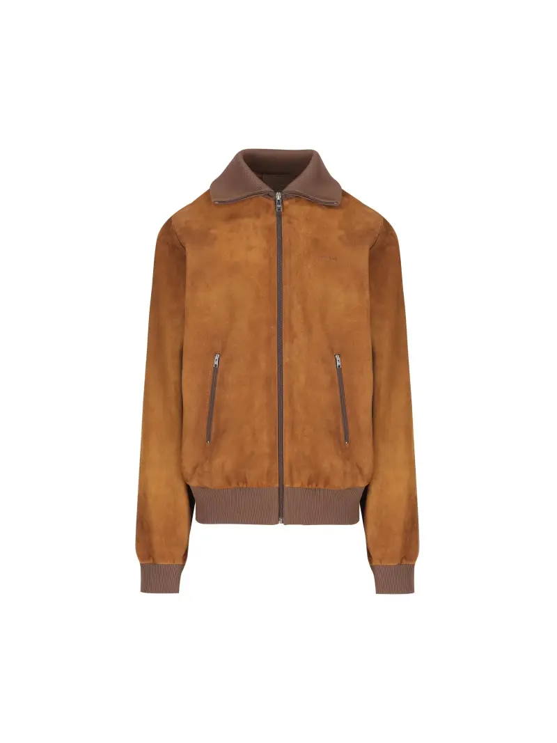 Blouson In Pelle MARRONE