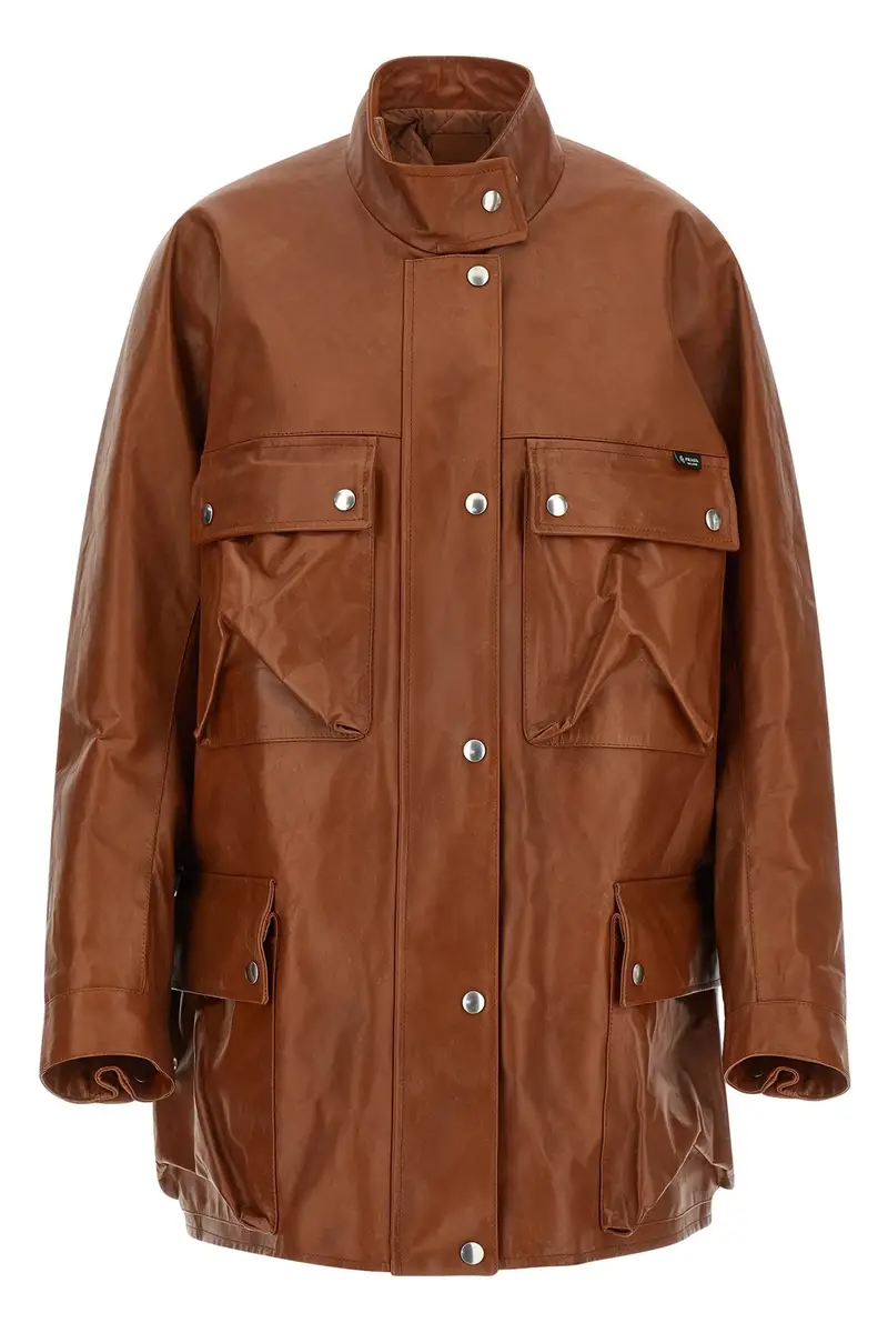 Caban Pelle Anticata Marrone