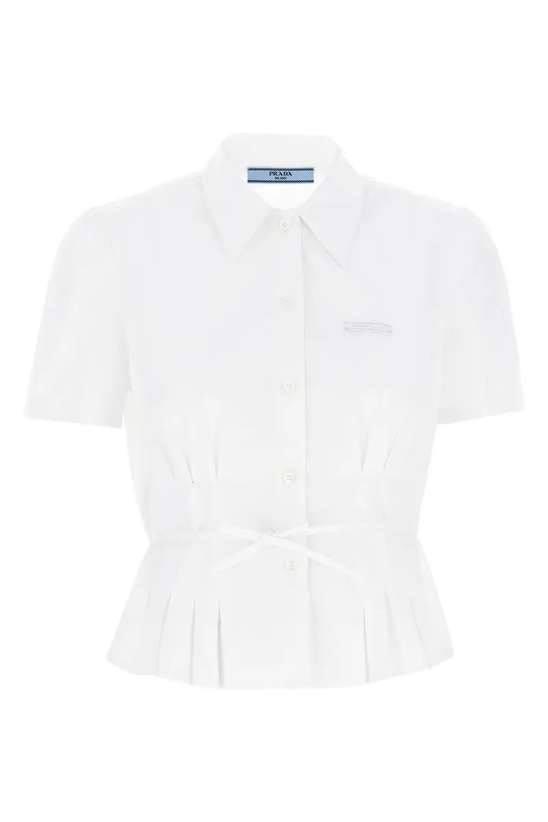 Camicia Plissettata Bianco