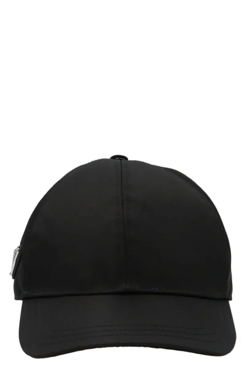 Cappellino Re-Nylon Logo Nero