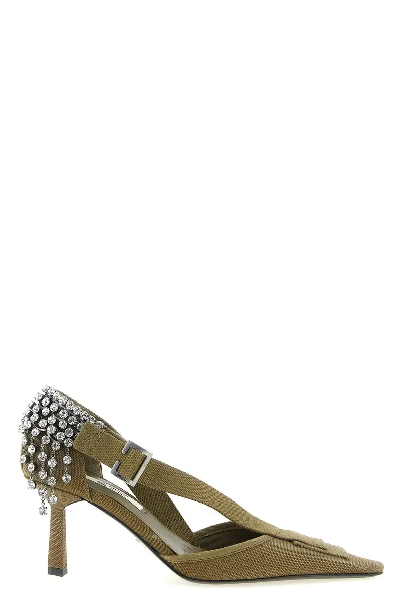 Décolleté Canvas Verde