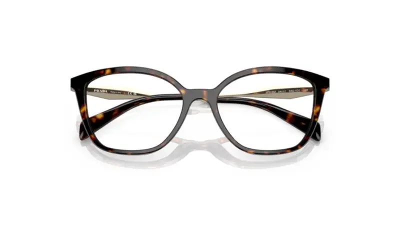 Prada Donna PR 02ZV 15D1O1 Montature da vista Acetato Rosso Trasparente Farfalla Normale miniatura 2
