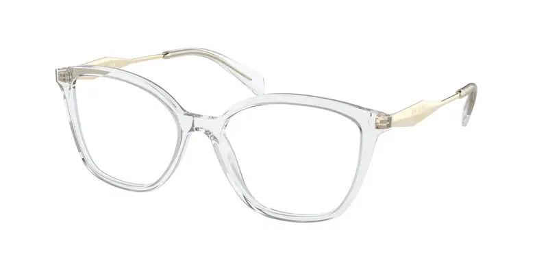 Prada Donna PR 02ZV  2AZ1O1 Montature da vista Acetato Trasparente Trasparente Farfalla Normale