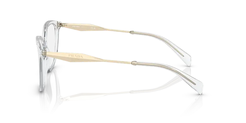 Prada Donna PR 02ZV 2AZ1O1 Montature da vista Acetato Trasparente Trasparente Farfalla Normale miniatura 3