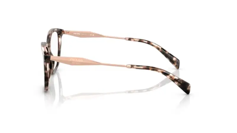 Prada Donna PR 02ZV ROJ1O1 Montature da vista Acetato Tartaruga Trasparente Farfalla Normale miniatura 3