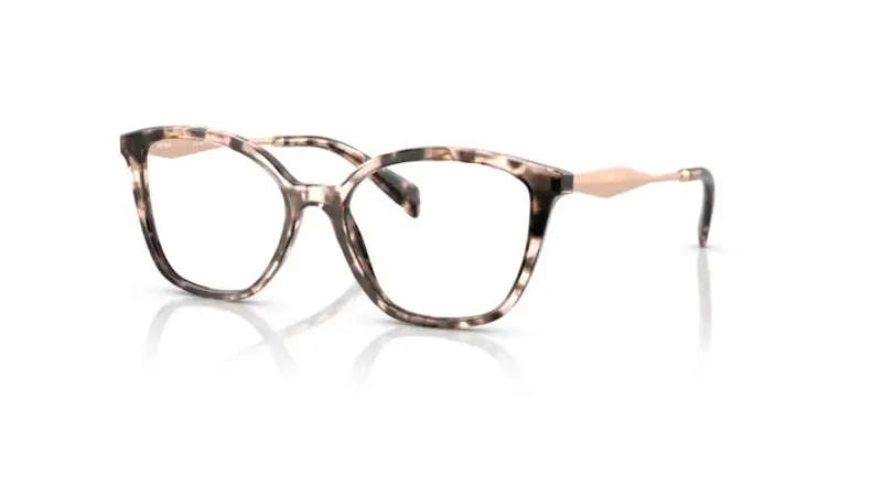 Prada Donna PR 02ZV  ROJ1O1 Montature da vista Acetato Tartaruga Trasparente Farfalla Normale