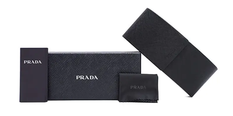 Prada Donna PR 03VV 30Z1O1 Montature da vista Plastica Nero Farfalla miniatura 2