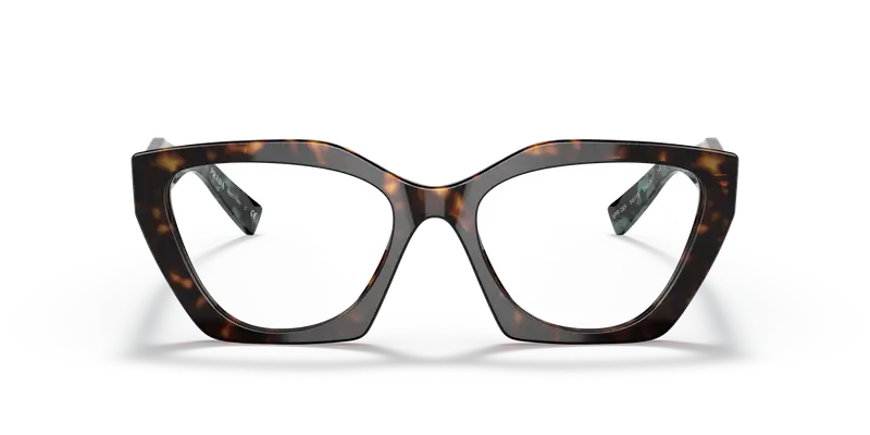 Prada Donna PR 09YV 2AU1O1 Montature da vista Acetato Tartaruga Trasparente Geometrica Normale miniatura 2