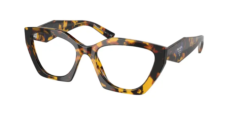 Prada Donna PR 09YV  VAU1O1 Montature da vista Acetato Tartaruga Trasparente Geometrica Normale