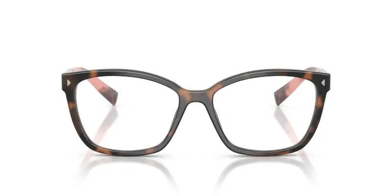 Donna PR 15ZV 23A1O1 Montature da vista Acetato Tartaruga Trasparente Squadrata Normale miniatura 3