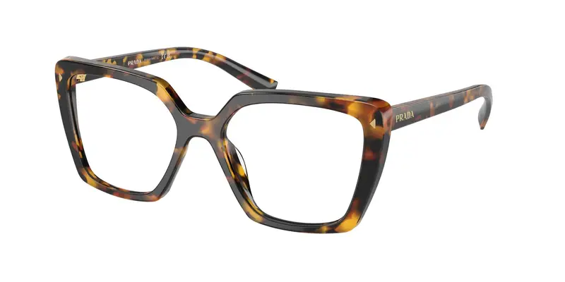 Prada Donna PR 16ZV  VAU1O1 Montature da vista Acetato Tartaruga Trasparente Squadrata Normale
