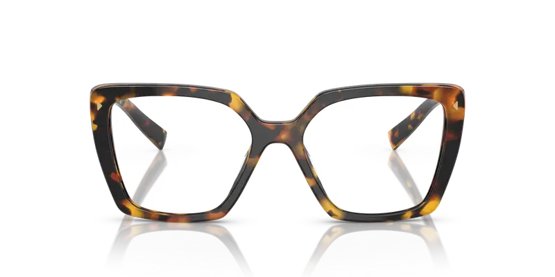 Prada Donna PR 16ZV VAU1O1 Montature da vista Acetato Tartaruga Trasparente Squadrata Normale miniatura 2