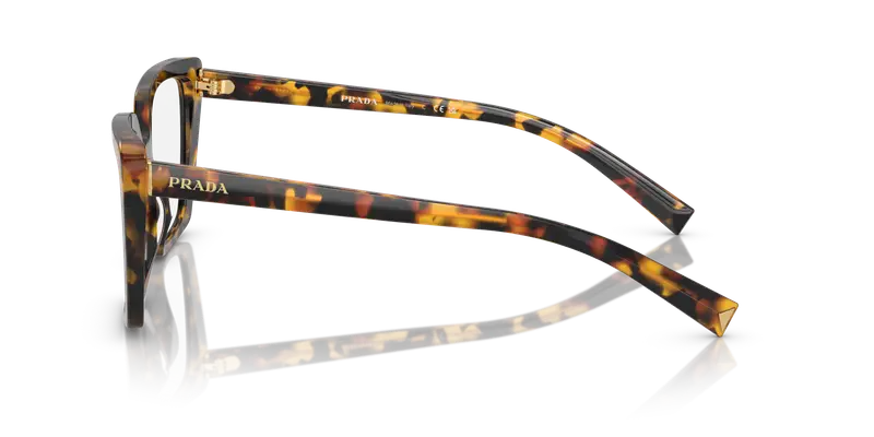 Prada Donna PR 16ZV VAU1O1 Montature da vista Acetato Tartaruga Trasparente Squadrata Normale miniatura 3