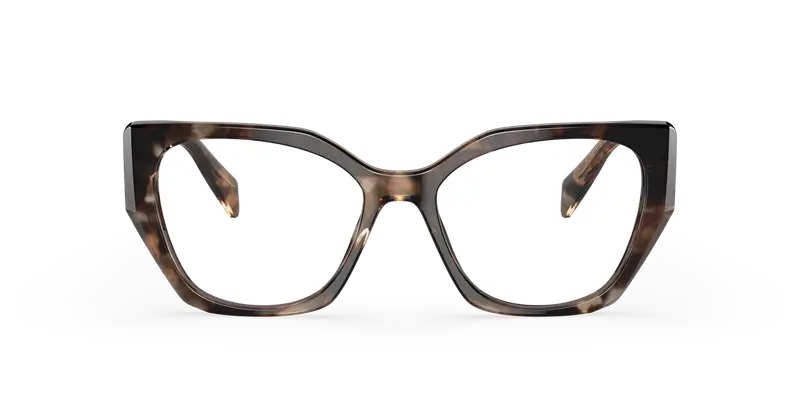 Prada Donna PR 18WV 07R1O1 Montature da vista Acetato Tartaruga Trasparente Geometrica Normale miniatura 2