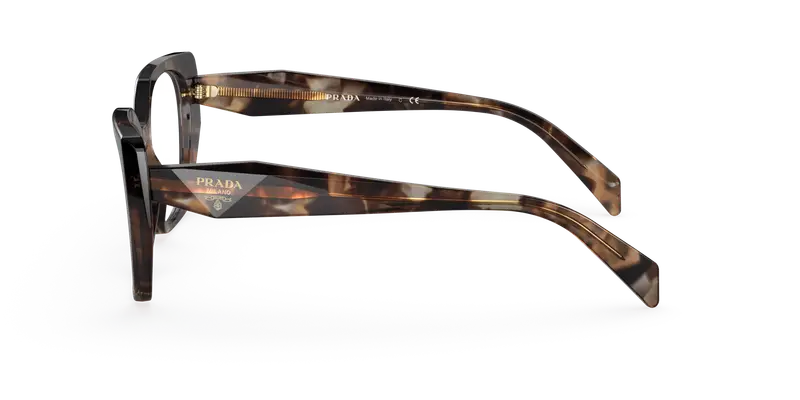 Prada Donna PR 18WV 07R1O1 Montature da vista Acetato Tartaruga Trasparente Geometrica Normale miniatura 3