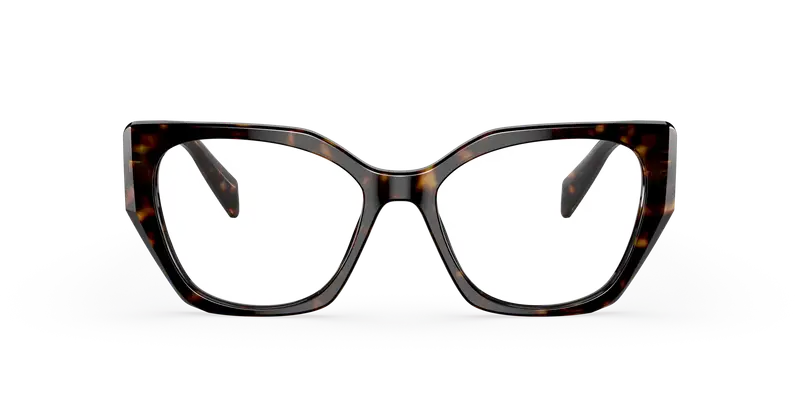 Prada Donna PR 18WV 2AU1O1 Montature da vista Acetato Tartaruga Trasparente Geometrica Normale miniatura 2