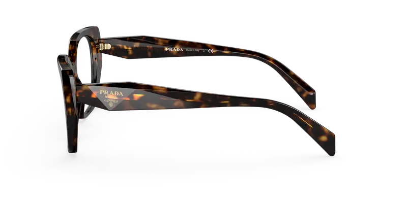 Prada Donna PR 18WV 2AU1O1 Montature da vista Acetato Tartaruga Trasparente Geometrica Normale miniatura 3