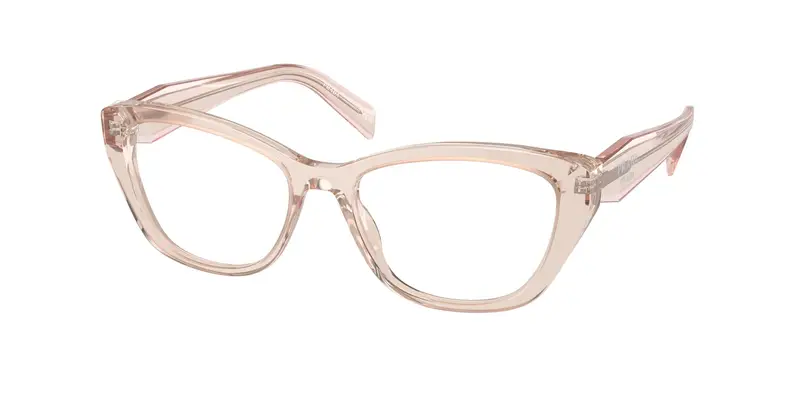 Prada Donna PR 19WV  15J1O1 Montature da vista Acetato Rosa Trasparente Cat Eye Normale