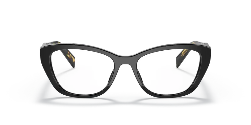 Prada Donna PR 19WV 1AB1O1 Montature da vista Acetato Nero Trasparente Cat Eye Normale miniatura 2