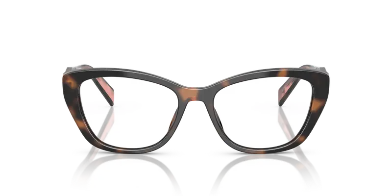 Prada Donna PR 19WV 23A1O1 Montature da vista Acetato Tartaruga Trasparente Cat Eye Normale miniatura 2