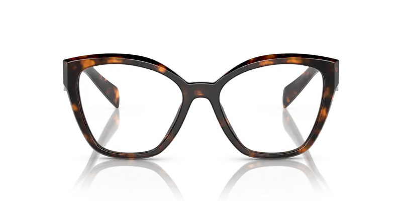Prada Donna PR 20ZV 14L1O1 Montature da vista Acetato Tartaruga Trasparente Geometrica Normale miniatura 2