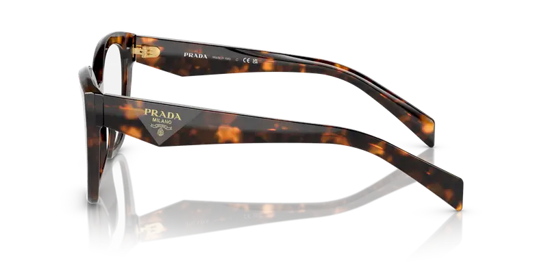 Prada Donna PR 20ZV 14L1O1 Montature da vista Acetato Tartaruga Trasparente Geometrica Normale miniatura 3