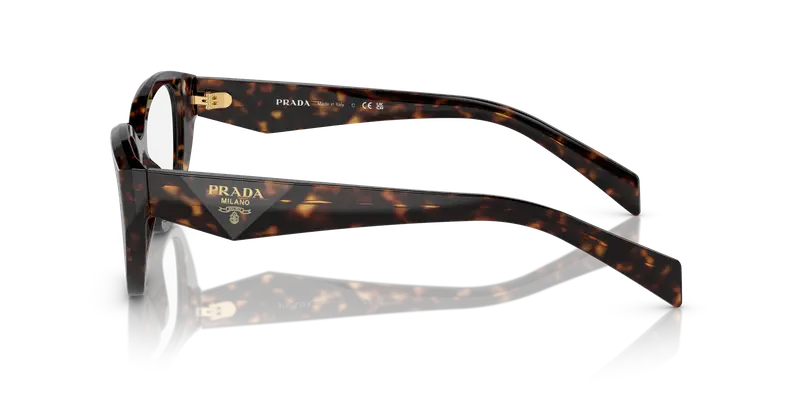 Prada Donna PR 21ZV 19J1O1 Montature da vista Acetato Tartaruga Trasparente Geometrica Normale miniatura 3