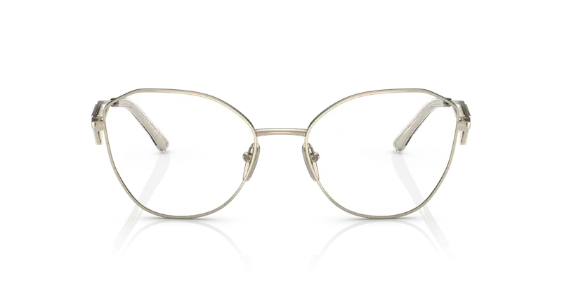 Prada Donna PR 52ZV ZVN1O1 Montature da vista Acciaio Oro Trasparente Geometrica Normale miniatura 2