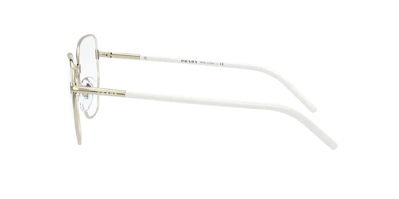 Prada Donna PR 60WV 2821O1 Montature da vista Metallo Oro Geometrica miniatura 2