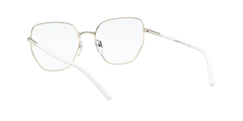 Prada Donna PR 60WV 2821O1 Montature da vista Metallo Oro Geometrica miniatura 3