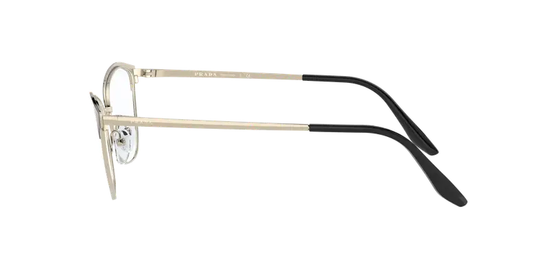 Prada Donna PR 62XV AAV1O1 BLACK/LIGHT GOLD Montature da vista Metallo Nero Cat Eye miniatura 2