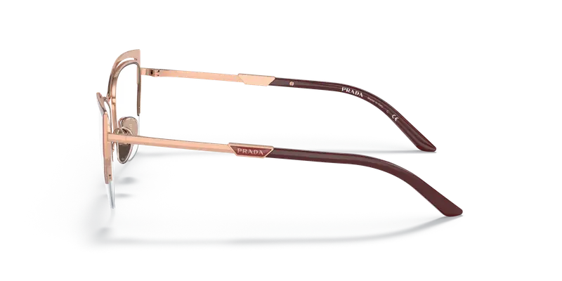 Prada Donna PR 63YV 13A1O1 Montature da vista Metallo Rosso Farfalla miniatura 3
