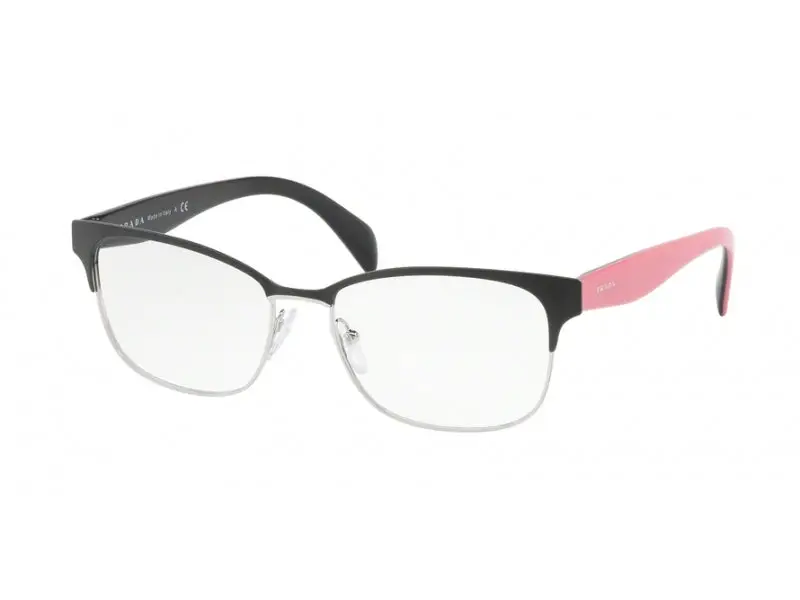 Prada Donna PR 65RV 1BO1O1 Montature da vista Metallo Nero  Squadrata