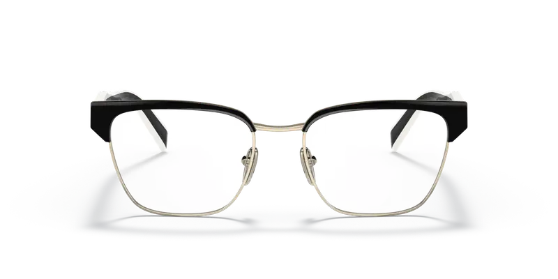 Prada Donna PR 65YV 18A1O1 Montature da vista Metallo Nero Geometrica miniatura 2