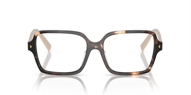 Prada Donna PR A02V 07R1O1 Montature da vista Acetato Marrone Trasparente Pillow Normale miniatura 2