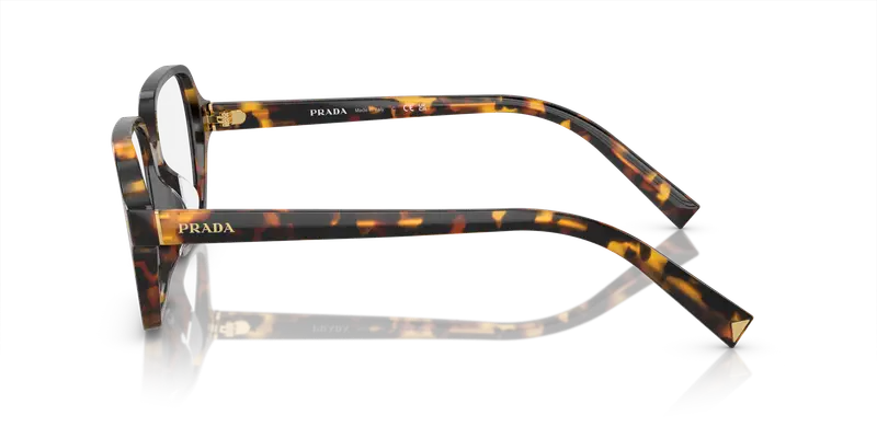 Prada Donna PR A02V VAU1O1 Montature da vista Acetato Tartaruga Trasparente Pillow Normale miniatura 3