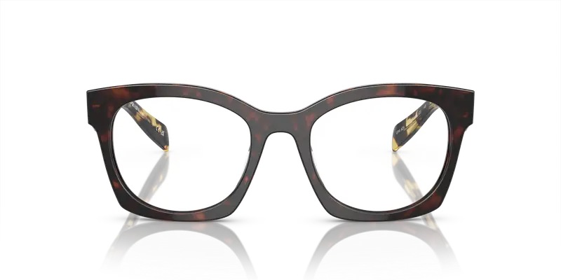 Prada Donna PR A05V 17N1O1 Montature da vista Acetato Tartaruga Trasparente Geometrica Normale miniatura 2