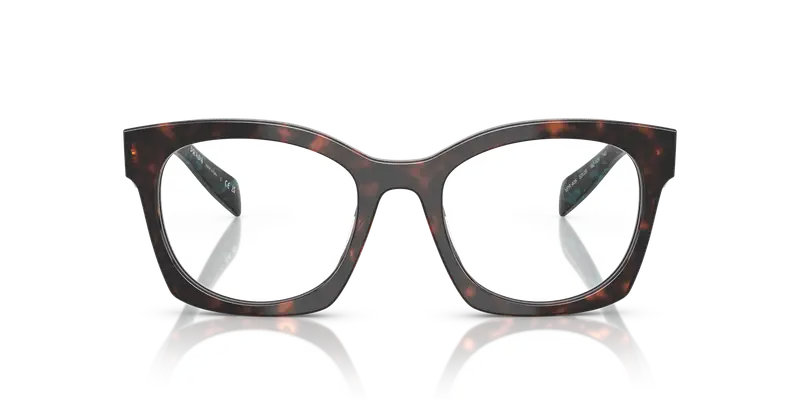 Prada Donna PR A05V 18Z1O1 Montature da vista Acetato Tartaruga Trasparente Geometrica Normale miniatura 2