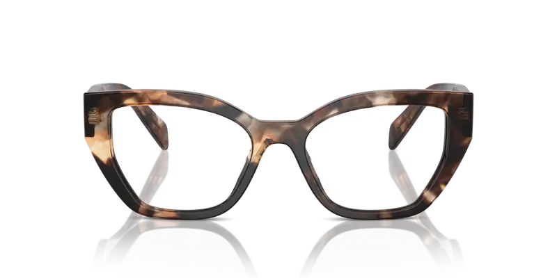 Prada Donna PR A16V 14P1O1 Montature da vista Acetato Tartaruga Trasparente Geometrica Normale miniatura 2