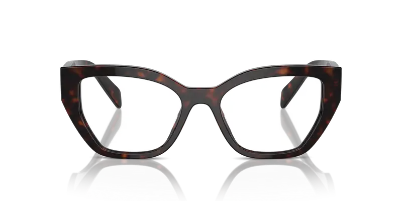Prada Donna PR A16V 17N1O1 Montature da vista Acetato Tartaruga Trasparente Geometrica Normale miniatura 2