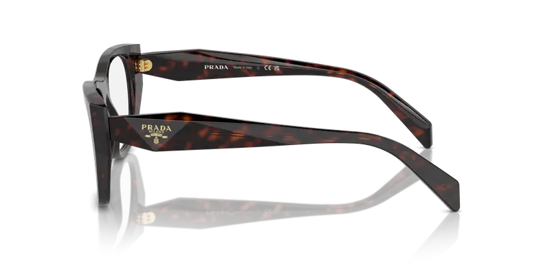 Prada Donna PR A18V 17N1O1 Montature da vista Acetato Tartaruga Trasparente Geometrica Normale miniatura 3