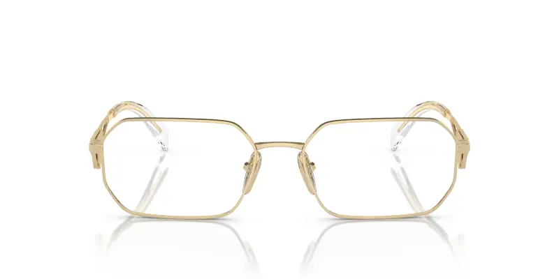 Donna PR A53V ZVN1O1 Montature da vista Metallo Oro Trasparente Geometrica Normale miniatura 3