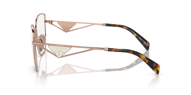 Prada Donna PR A54VD SVF1O1 Montature da vista Acciaio Oro Trasparente Farfalla Normale miniatura 3