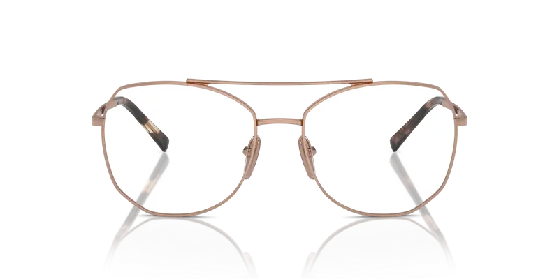 Prada Donna PR A58V ZVF1O1 Montature da vista Acciaio Oro Trasparente Geometrica Normale miniatura 2