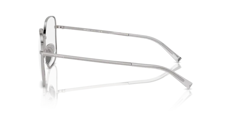 Prada Donna PR A59V 1BC1O1 Montature da vista Acciaio Argento Trasparente Squadrata Normale miniatura 3