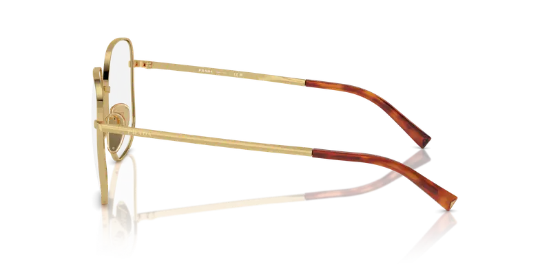 Prada Donna PR A59V 5AK1O1 Montature da vista Metallo Oro Squadrata miniatura 3